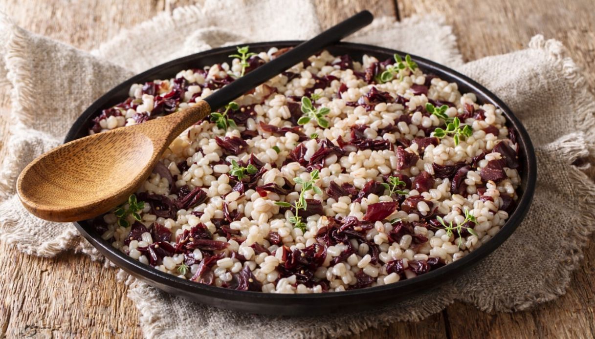 Orzotto al radicchio