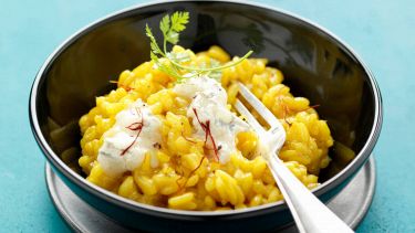Risotto al gorgonzola e zafferano
