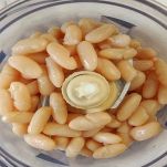 Gnocchi di fagioli, preparazione cannellini