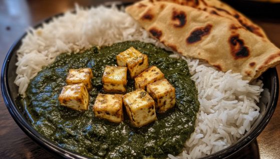 Gustoso palak paneer, piatto della tradizione indiana