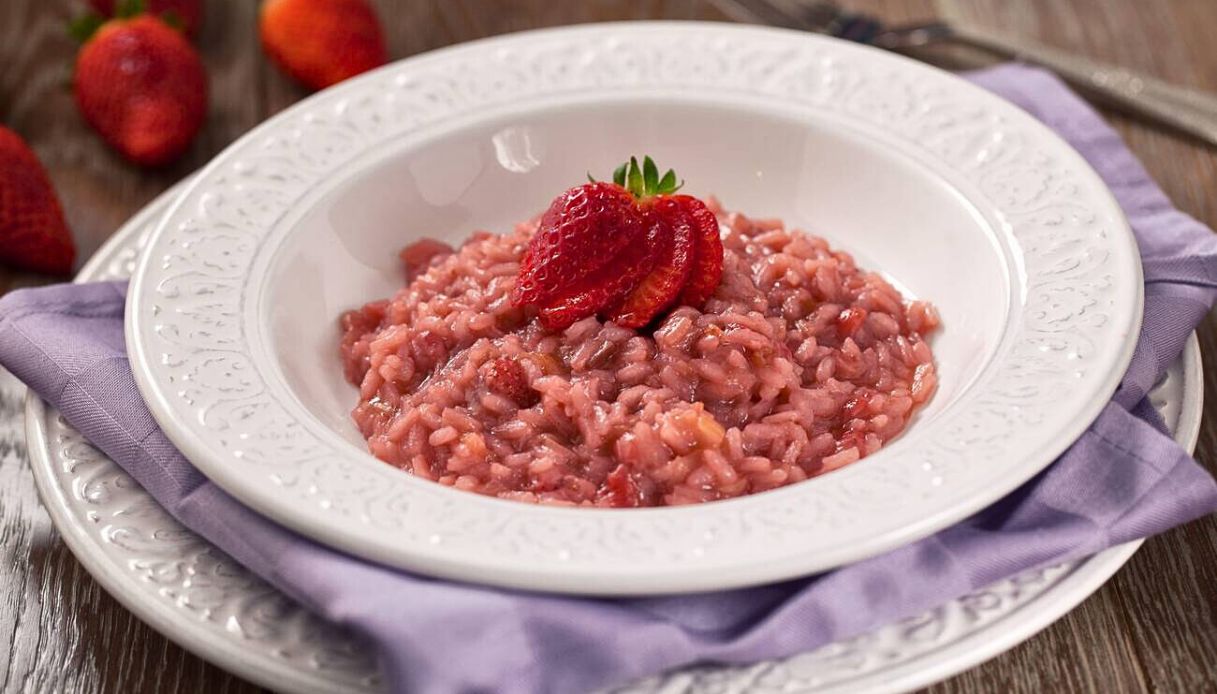 Risotto degli innamorati alle fragole