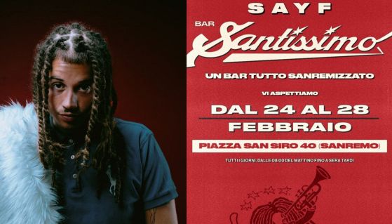 Sayf, popup bar a Sanremo