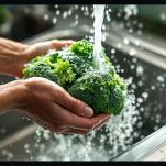 Cimette di broccoli pronte per la cottura