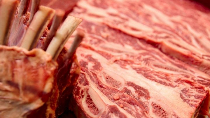 Tranci di carne rossa