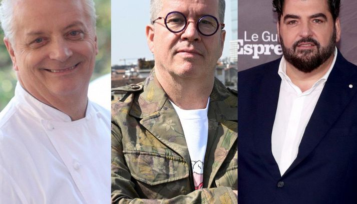 Iginio Massari, Antonino Cannavacciuolo ed Ernst Knam