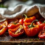 Peperoni senza pelle e semi