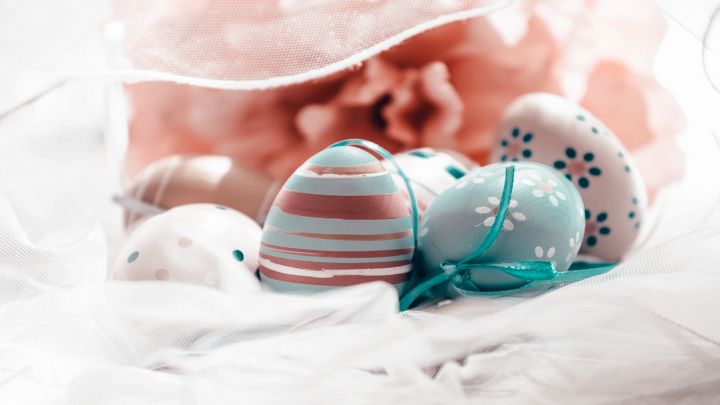 Uova sode decorate per Pasqua