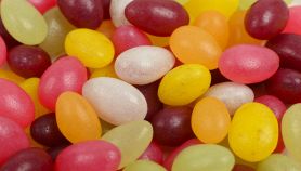Colorati jelly beans, dolci a forma di fagiolo