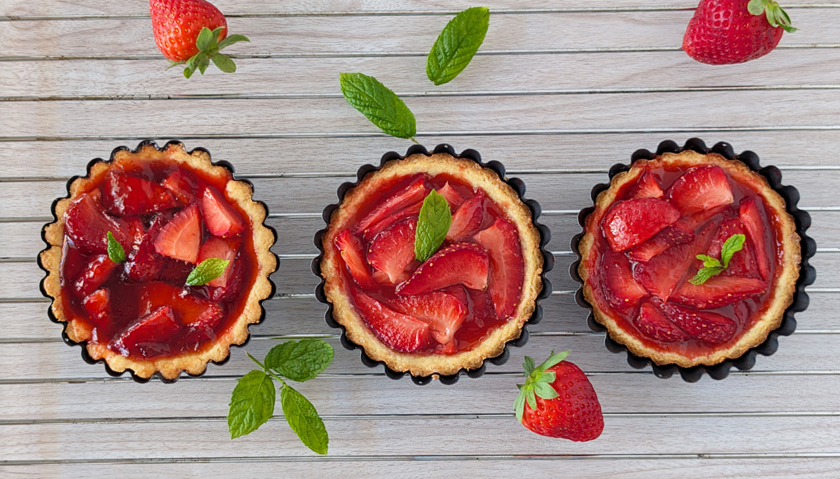 Crostatine con fragole
