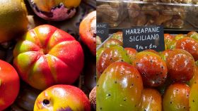 Marzapane e frutta realistica e martorana