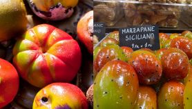 Marzapane e frutta realistica e martorana