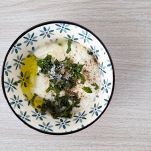 Ingredienti della salsa yogurt e menta