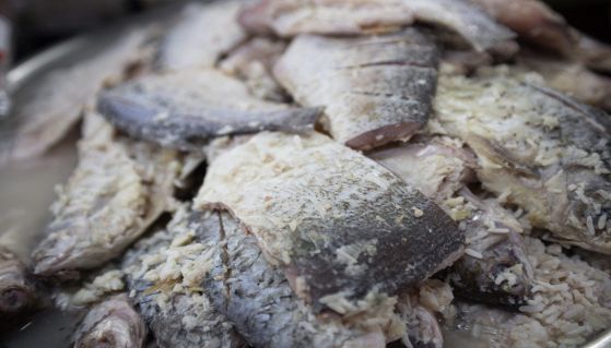 Pesce conservato sotto sale