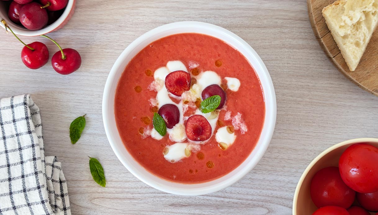 Gazpacho di ciliegie