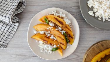 Melone grigliato con la feta