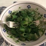 Mezze maniche con crema di spinaci