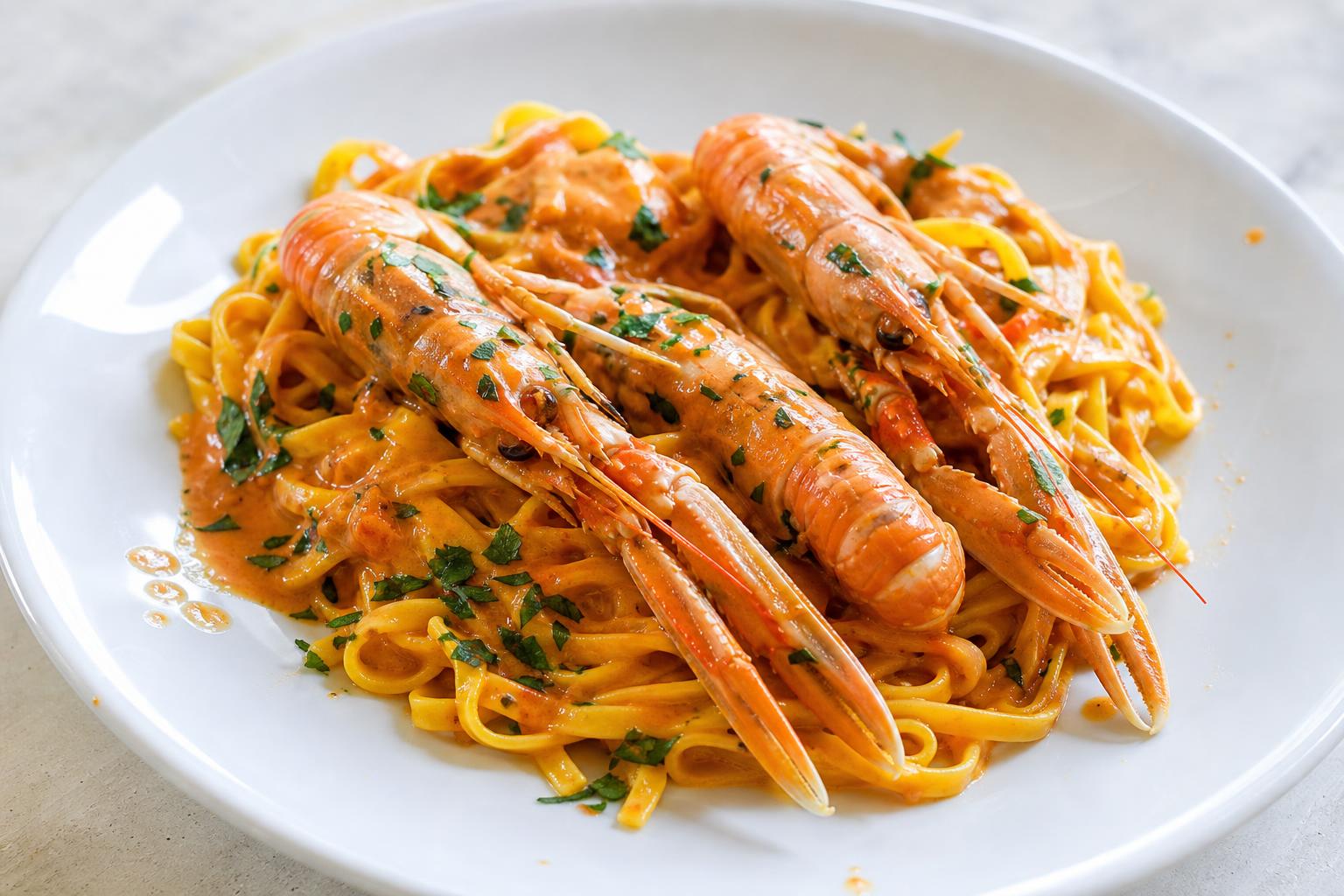 Tagliolini agli scampi