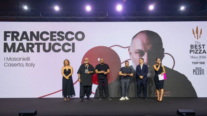 Foto del palco del The Best Pizza Awards 2026 a Milano