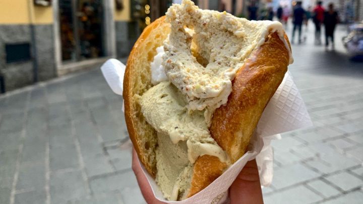 Brioche col gelato