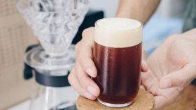 Cold Brew, bicchiere con schiuma