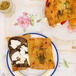 Melanzane grigliate e mozzarella nella pizza