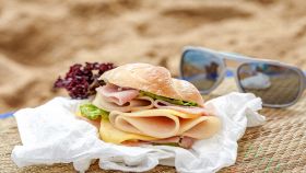 Panino imbottito da spiaggia