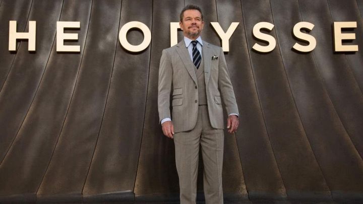 Matt Damon alla prima di The Odissey