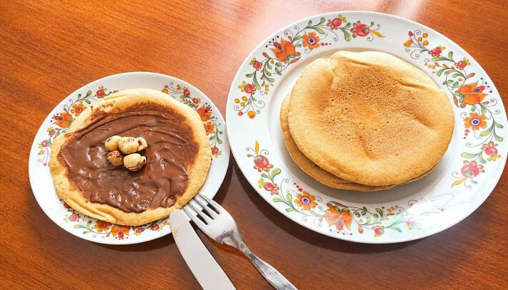 Pancake vuoti e farciti da mangiare