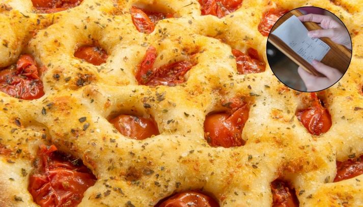 Focaccia a Matera, lo scontrino