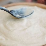 Crema di ricotta su pasta sfoglia
