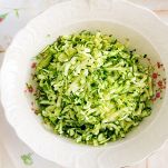 Zucchine crude alla julienne