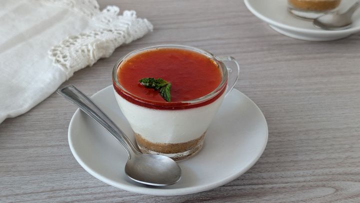 Tazzina con cheesecake