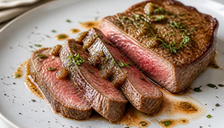 Entrecòtes di manzo con salsa di acciughe