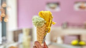 Cono di gelato artigianale