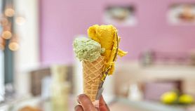 Cono di gelato artigianale