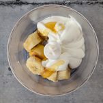Banana e yogurt