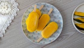 Piatto con gelati solero al mango