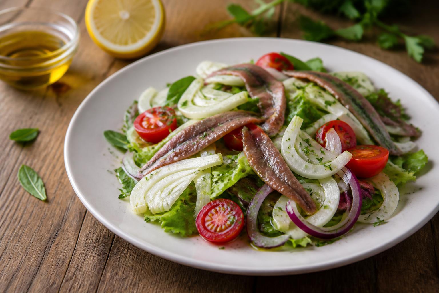 Insalatina con le acciughe