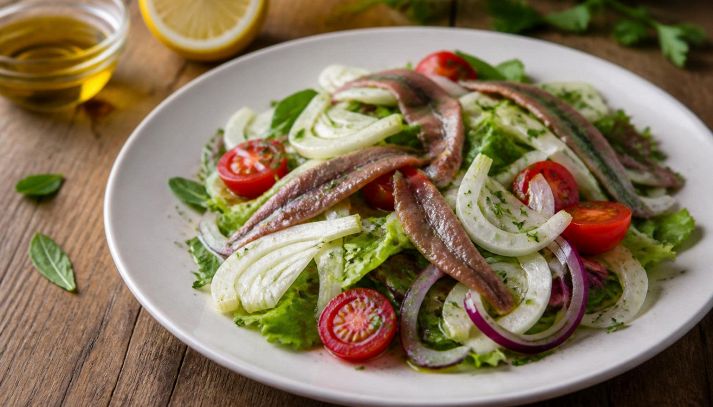 Insalatina con le acciughe