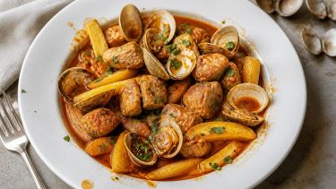 Maiale con le vongole alla portoghese