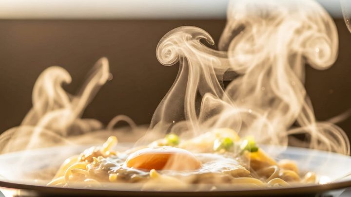Pasta calda e fumante