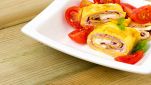 Rotolo di frittata farcito