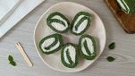 Piatto con rotolo di spinaci