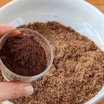 Aggiunta del cacao amaro