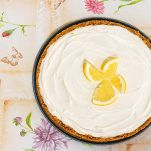 Torta fredda con crema di yogurt e limone