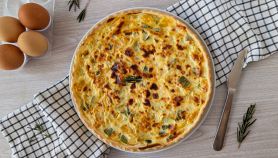 Crostata salata con zucca e zucchine