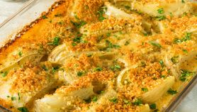 Pirofila con finocchi e carote gratinati