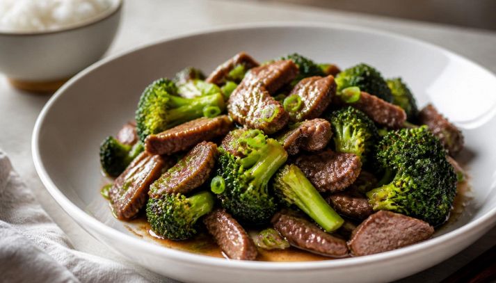 Manzo saltato con broccoli