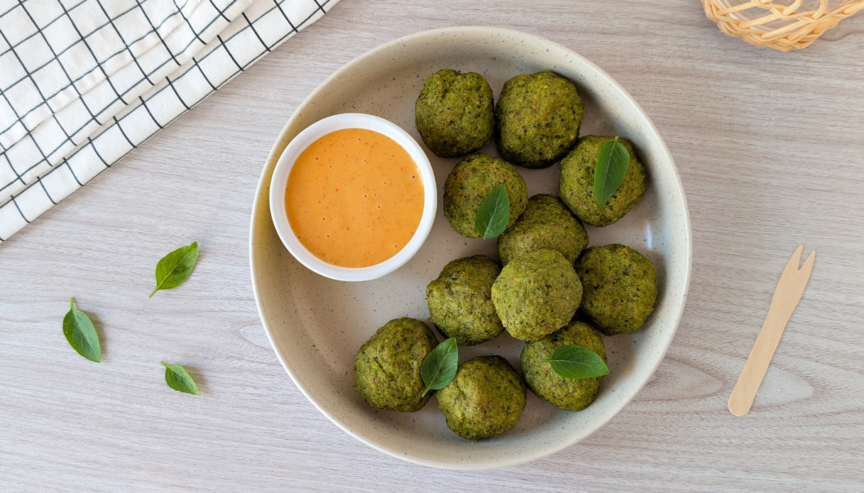Polpette di broccoli al forno