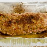 teglia con polpettone cotto